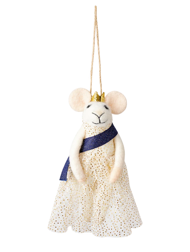 Felt Queen Mouse Decoration