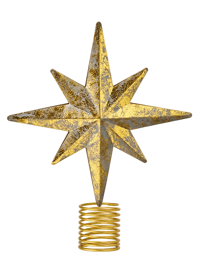 Gold Star Tree Topper