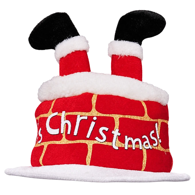 Santa Down the Chimney Hat